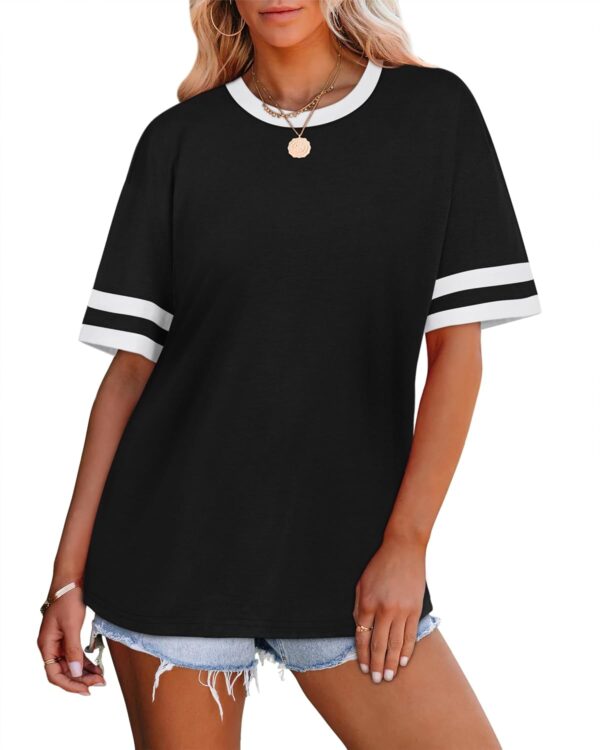 WIHOLL Womens T Shirts Loose Fit Short Sleeve Tees Crew Neck... - Image 4