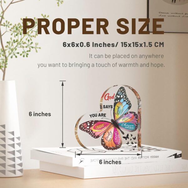 Christian Gifts for Women Birthday, Butterfly Inspirational ... - Image 3