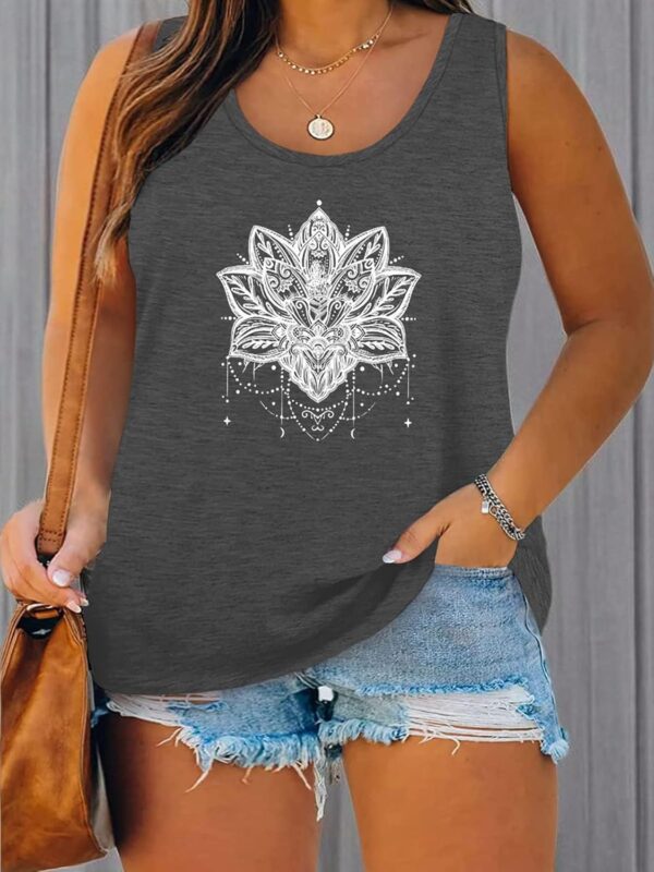 DOLNINE Womens-Plus-Size-Tank-Tops Summer Sleeveless T Shirt... - Image 6