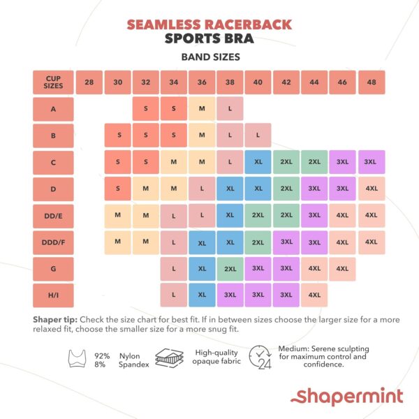 SHAPERMINT Sports Bras for Women - Workout Bras for Women, P... - Image 3