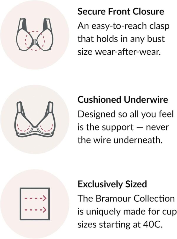 Women's Full Figure Plus Size Underwire Front Close Racerbac... - Image 4