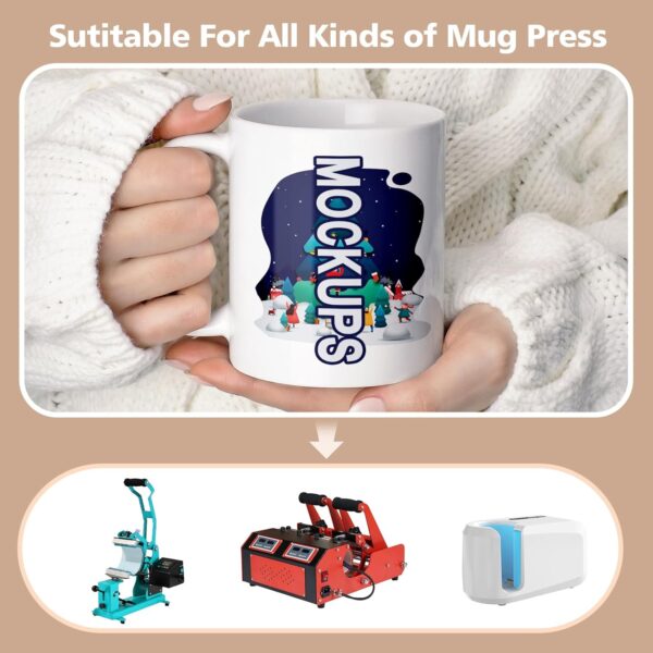 Dmsky Sublimation Coffee Mugs Tazas Para Sublimar 11 oz Blan... - Image 6