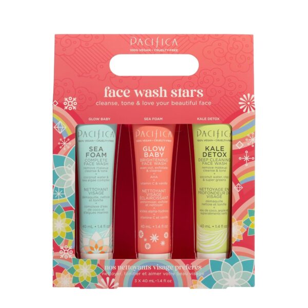 Pacifica Face Wash Set - Preppy Skincare Gift Set Value Kit ... - Image 2