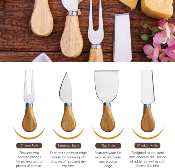 Charcuterie Board Gift Set - Bamboo Cheese Board and Charcut... - Image 10