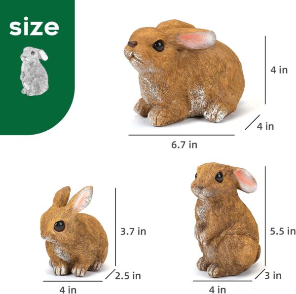 Bunny Decor Yard Decorations Outdoor Set of 3, Bunny Decorat... - Image 4