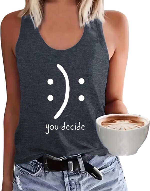 BLACKMYTH Women Summer Cute Graphic Cami Shirt Casual Tank T... - Image 2