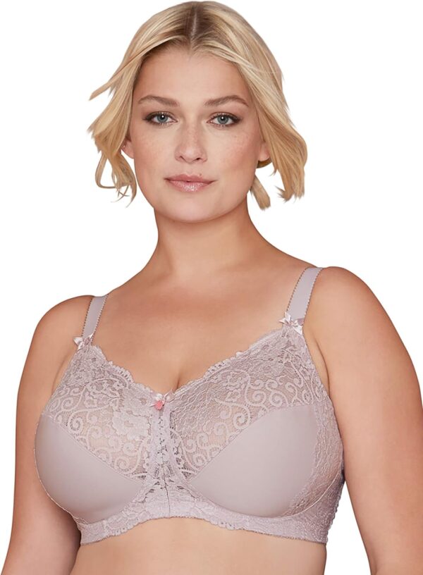 Glamorise Women's Full Figure Plus Size Luxury Wirefree Lace... - Image 2
