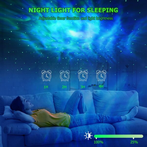 Galaxy Projector,Star Projector with Timer and Remote Contro... - Image 3