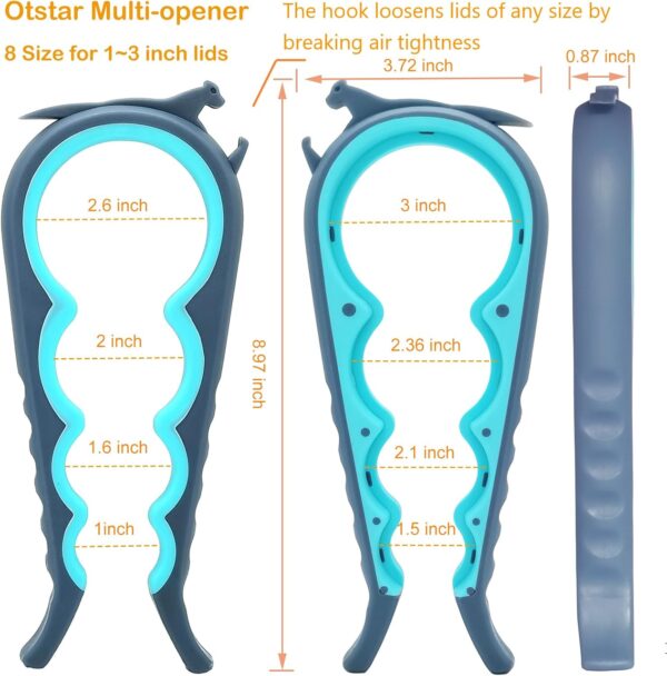 Otstar Jar Opener Bottle Opener and Can Opener for Weak hand... - Image 3