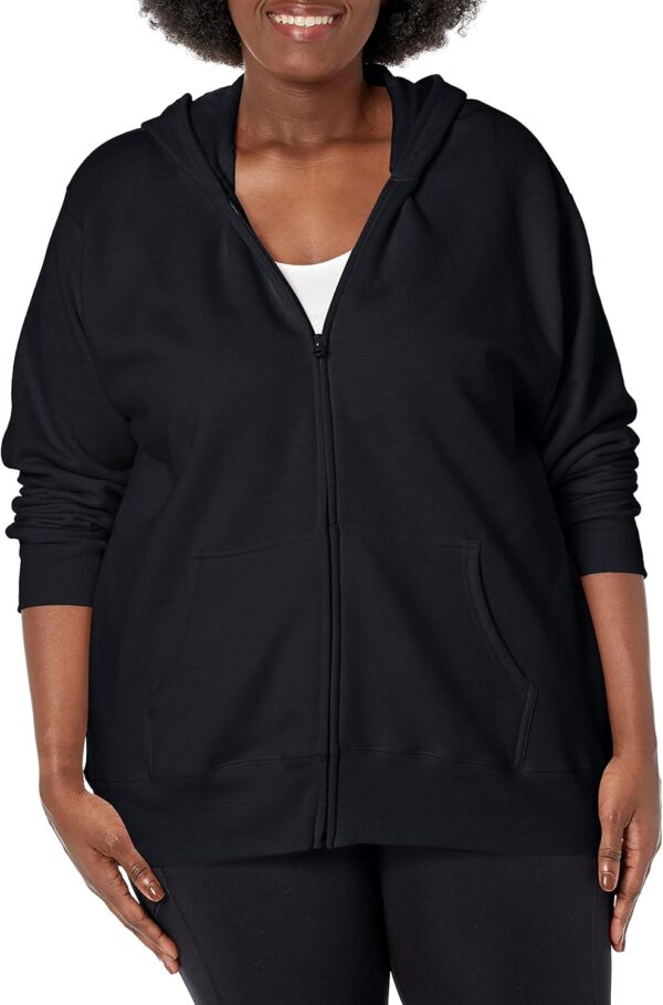 Just My Size Women's Ecosmart Fullzip Fleece Hoodie - Image 2