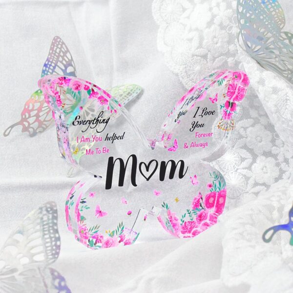 Mothers Day Gifts for Mom - Engraved Butterfly-Shaped Acryli... - Image 4