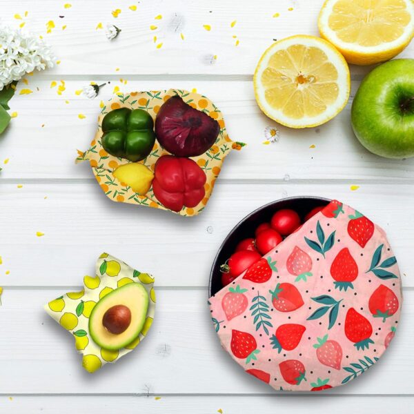 Reusable Beeswax Wrap - 9 Pack Beeswax Wraps For Food, Organ... - Image 8
