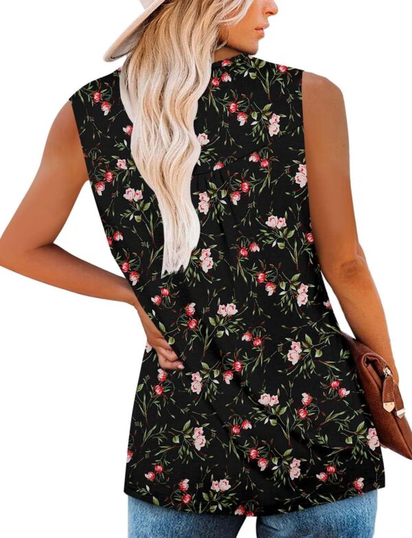 ROSELINLIN Womens Tank Tops and Short Sleeve Floral Summer T... - Image 5