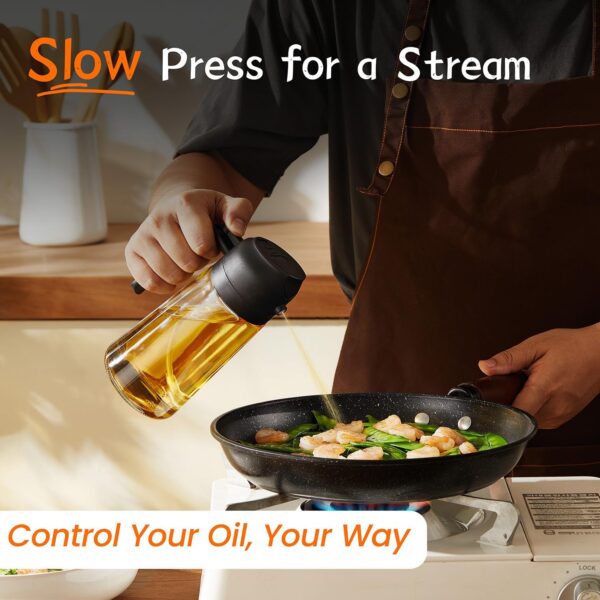 TrendPlain 16oz/470ml Glass Olive Oil Sprayer for Cooking - ... - Image 4