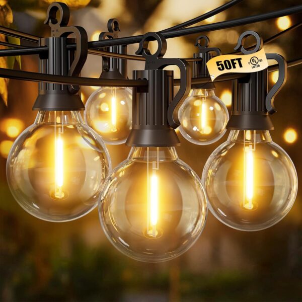 Brightown Outdoor String Lights - Connectable Dimmable LED P... - Image 2