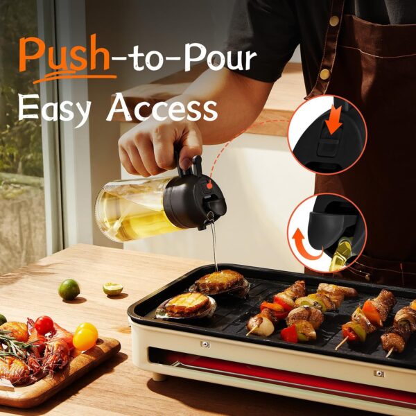 TrendPlain 16oz/470ml Glass Olive Oil Sprayer for Cooking - ... - Image 5
