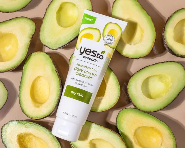 Yes To Avocado Fragrance Free Daily Cream Cleanser, Hydratin... - Image 8