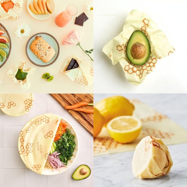 Bee's Wrap Reusable Beeswax Food Wraps Made in The USA, Eco ... - Image 4