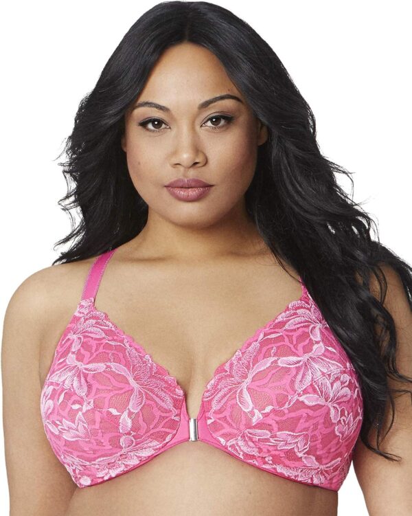 Women's Full Figure Plus Size Underwire Front Close Racerbac... - Image 2