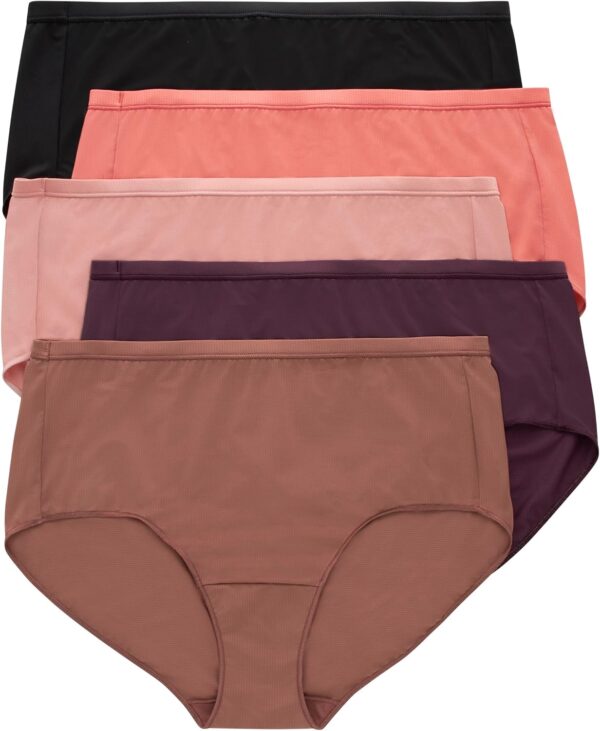 Hanes Women's Just My Size Briefs, Breathable Mesh Plus Size... - Image 2