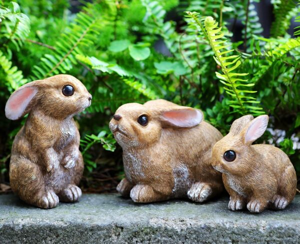 Bunny Decor Yard Decorations Outdoor Set of 3, Bunny Decorat... - Image 2