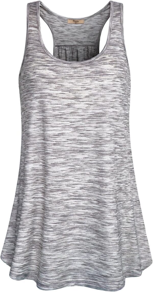 Cestyle Womens Sleeveless Scoop Neck Flowy Loose Fit Workout... - Image 2