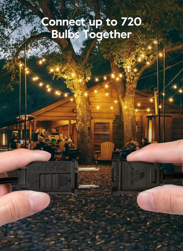 Brightown Outdoor String Lights - Connectable Dimmable LED P... - Image 10