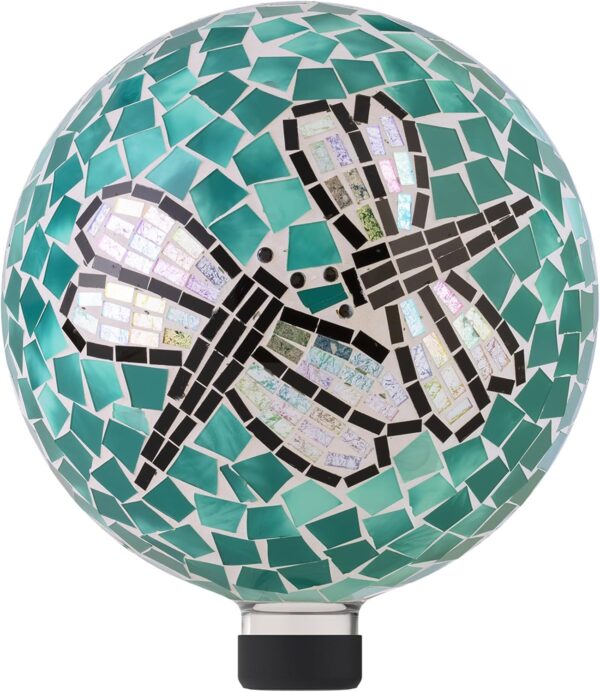 Alpine Corporation 10" Diameter Indoor/Outdoor Glass Mosaic ... - Image 2