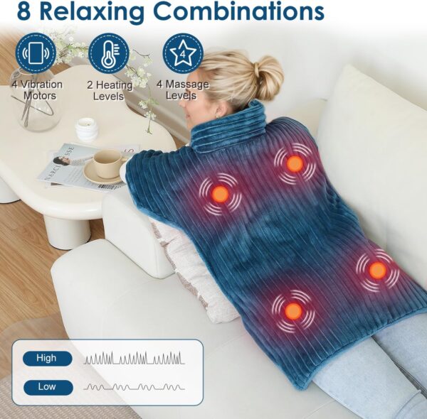 Heating Pads for Back Pain Relief,Wearable Electric Heating ... - Image 4
