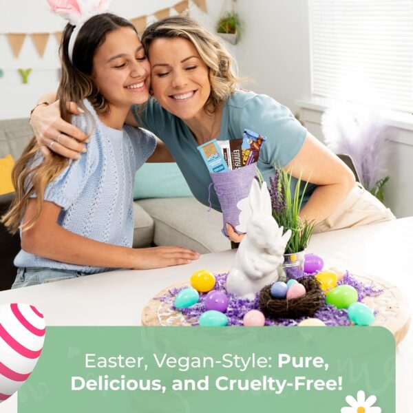 Vegan Mini Gift Basket - Cute Basket With Vegan Treats & Can... - Image 5