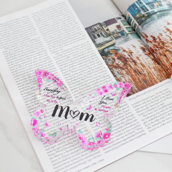 Mothers Day Gifts for Mom - Engraved Butterfly-Shaped Acryli... - Image 7