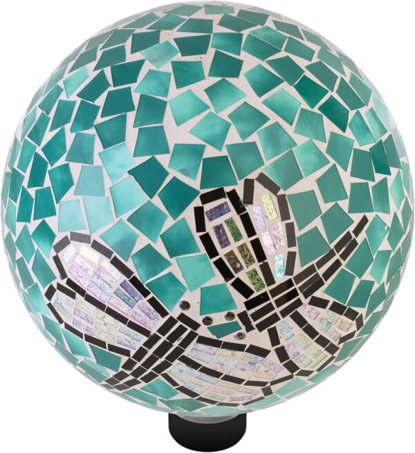 Alpine Corporation 10" Diameter Indoor/Outdoor Glass Mosaic ... - Image 10
