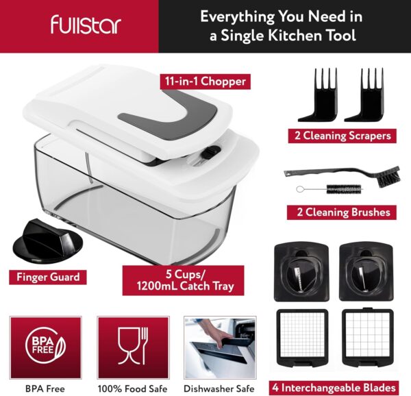 Fullstar Vegetable Chopper and Spiralizer - Food Chopper wit... - Image 3