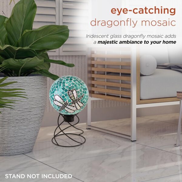 Alpine Corporation 10" Diameter Indoor/Outdoor Glass Mosaic ... - Image 6