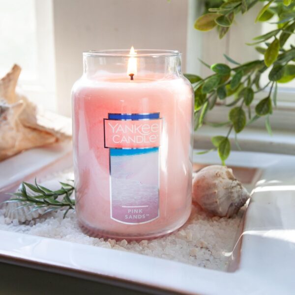 Yankee Candle Pink Sands Scented, Classic 22oz Large Jar Sin... - Image 3