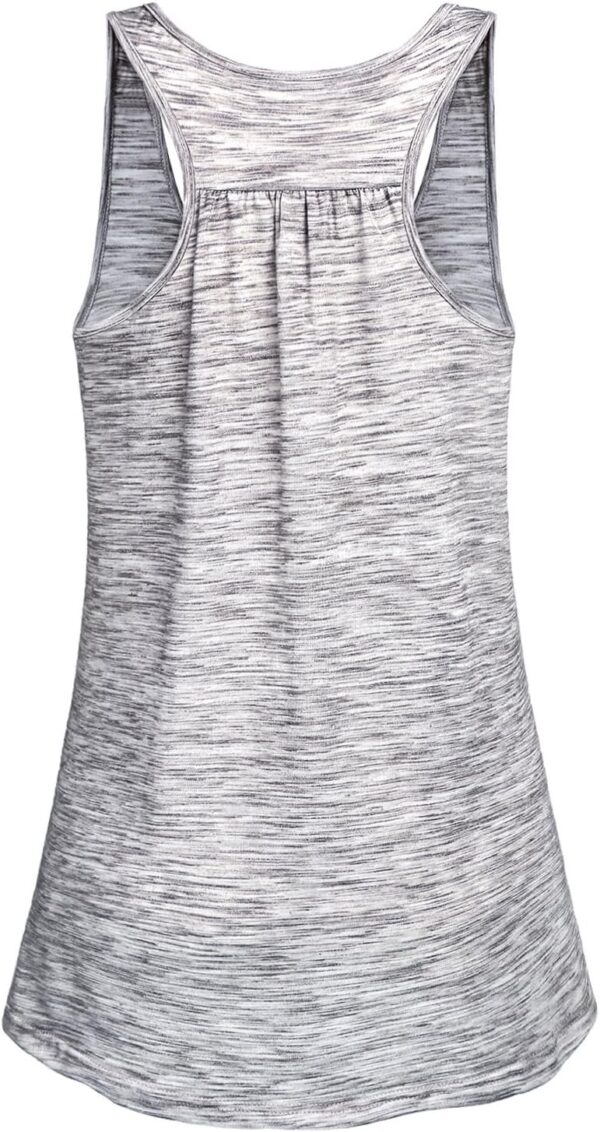Cestyle Womens Sleeveless Scoop Neck Flowy Loose Fit Workout... - Image 3
