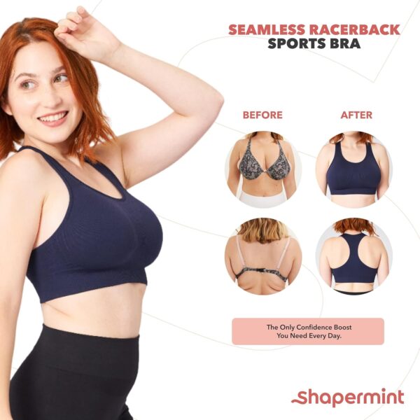 SHAPERMINT Sports Bras for Women - Workout Bras for Women, P... - Image 8