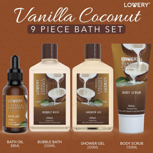 Bath and Body Gift Basket For Women and Men – 9 Piece Set of... - Image 3