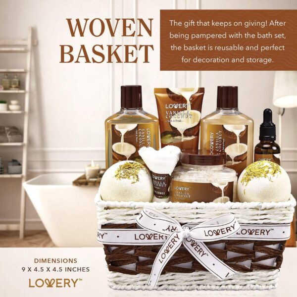 Bath and Body Gift Basket For Women and Men – 9 Piece Set of... - Image 10