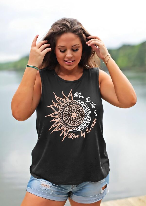 Womens Tank Tops Summer T Shirts Sleeveless Casual Loose Tun... - Image 5