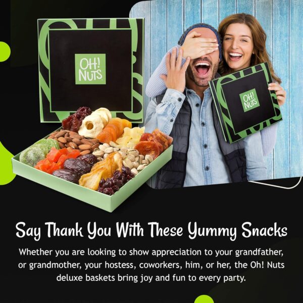 Oh! Nuts Dried Fruits and Nuts Gift Basket - Premium, Health... - Image 6