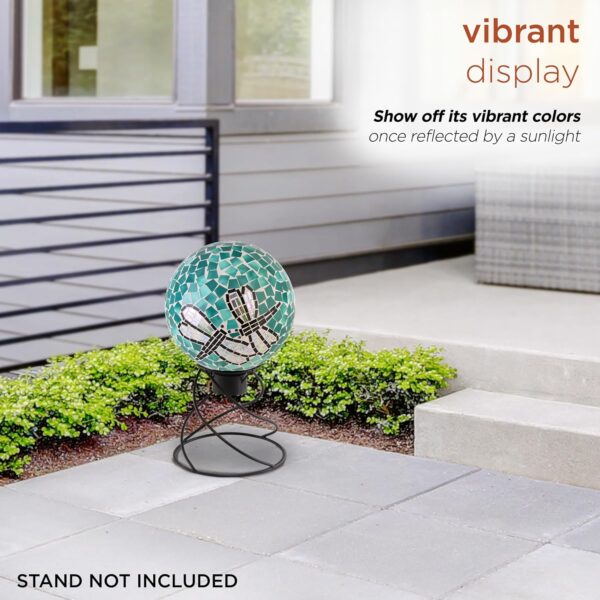 Alpine Corporation 10" Diameter Indoor/Outdoor Glass Mosaic ... - Image 7
