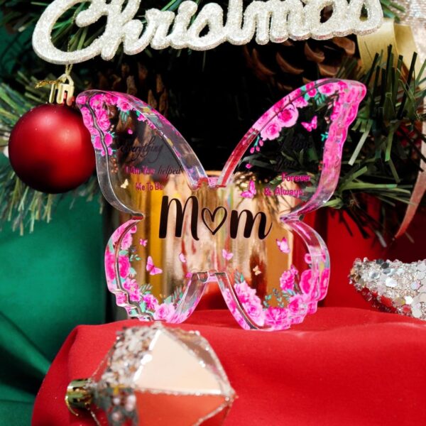 Mothers Day Gifts for Mom - Engraved Butterfly-Shaped Acryli... - Image 8