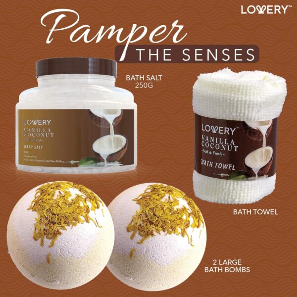 Bath and Body Gift Basket For Women and Men – 9 Piece Set of... - Image 4