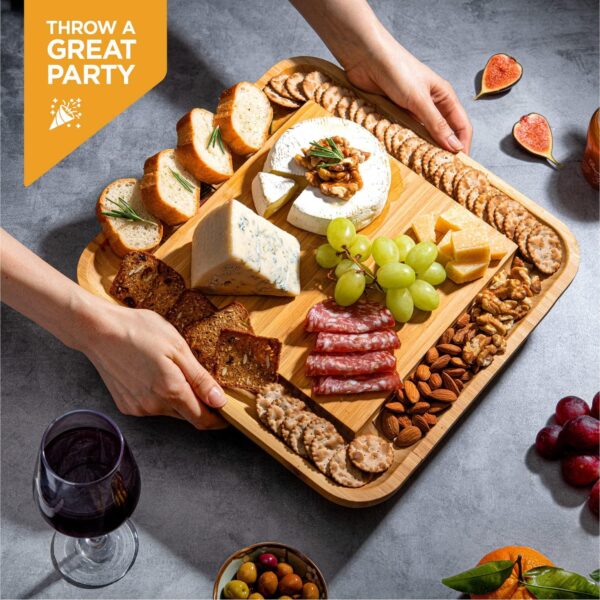 Charcuterie Board Gift Set - Bamboo Cheese Board and Charcut... - Image 7