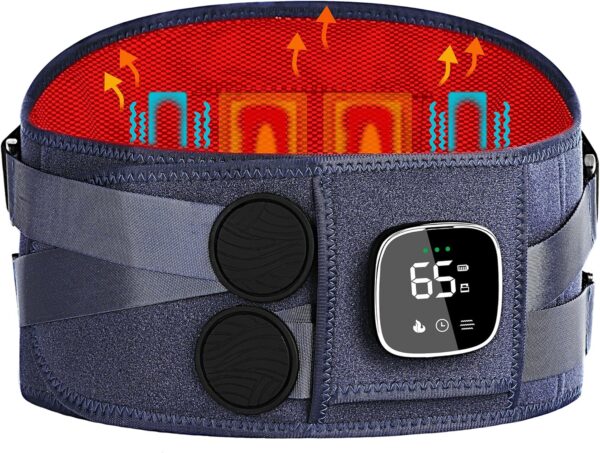 FSA HSA Eligible, Cordless Heating Pad with Massager for Bac... - Image 2