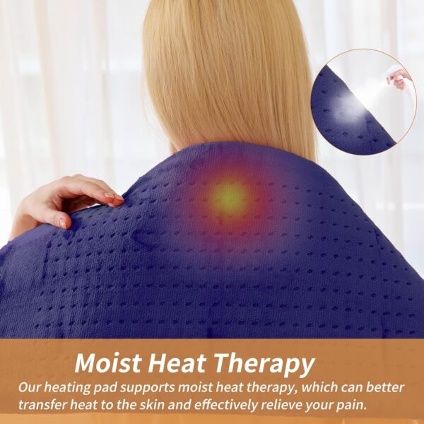 Massaging Weighted Heating Pad for Back Pain Relief,Heating ... - Image 6