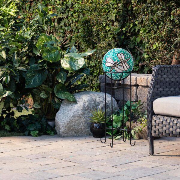 Alpine Corporation 10" Diameter Indoor/Outdoor Glass Mosaic ... - Image 3