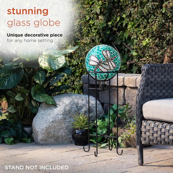 Alpine Corporation 10" Diameter Indoor/Outdoor Glass Mosaic ... - Image 5