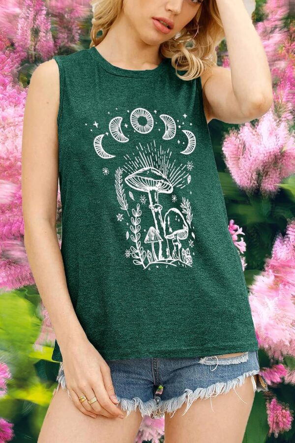 Vintage Boho Graphic Tees for Women Summer Round Neck Nature... - Image 6
